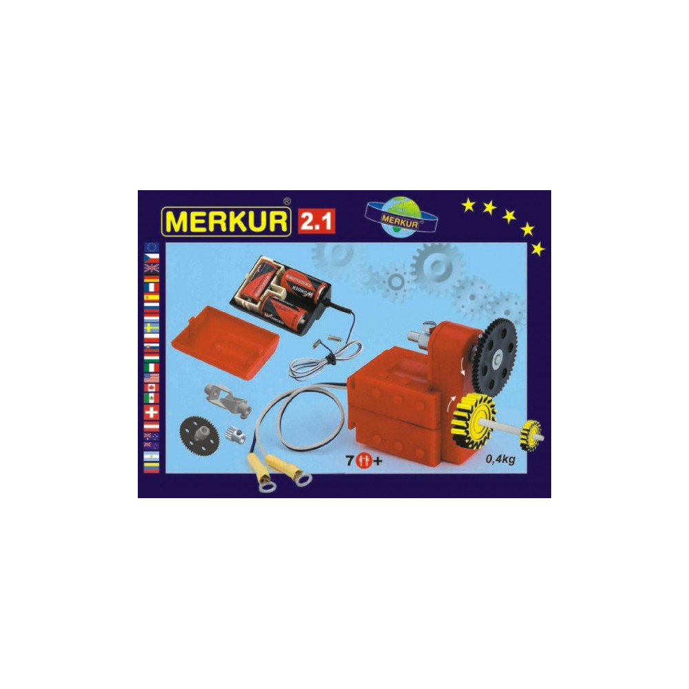 Stavebnice MERKUR 2.1 Elektromotorek