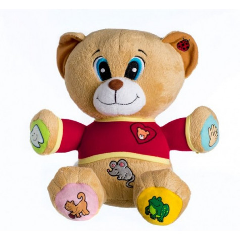 Teddies Medvěd Tedík česky mluvící plyš 30cm na baterie 25x30cm v krabici 12m+ ~ 3