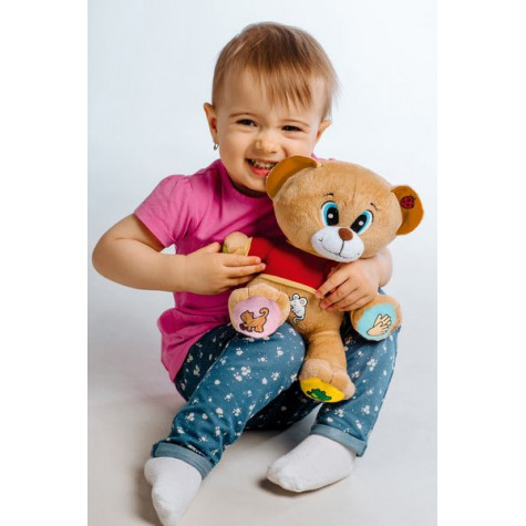 Teddies Medvěd Tedík česky mluvící plyš 30cm na baterie 25x30cm v krabici 12m+ ~ 4