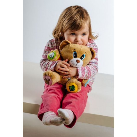 Teddies Medvěd Tedík česky mluvící plyš 30cm na baterie 25x30cm v krabici 12m+ ~ 7
