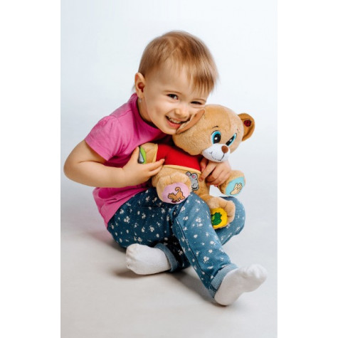 Teddies Medvěd Tedík česky mluvící plyš 30cm na baterie 25x30cm v krabici 12m+ ~ 8