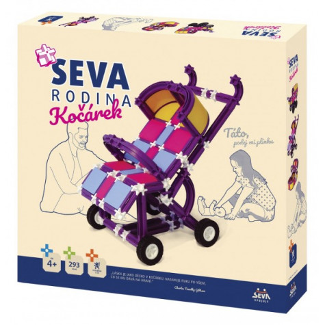 Stavebnice Seva Rodina Kočárek 293 dílků ~ 1