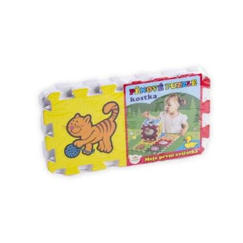 Teddies Pěnové puzzle Moje první zvířátka 15x15x1,2cm 6ks