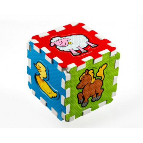 Teddies Pěnové puzzle Moje první zvířátka 15x15x1,2cm 6ks