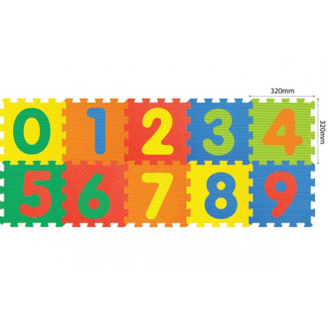 Wiky Pěnové puzzle Číslice 32x32cm ~ 2