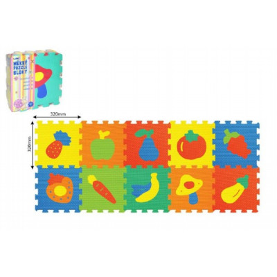 Wiky Pěnové puzzle Ovoce Zelenina 30x30cm 10ks