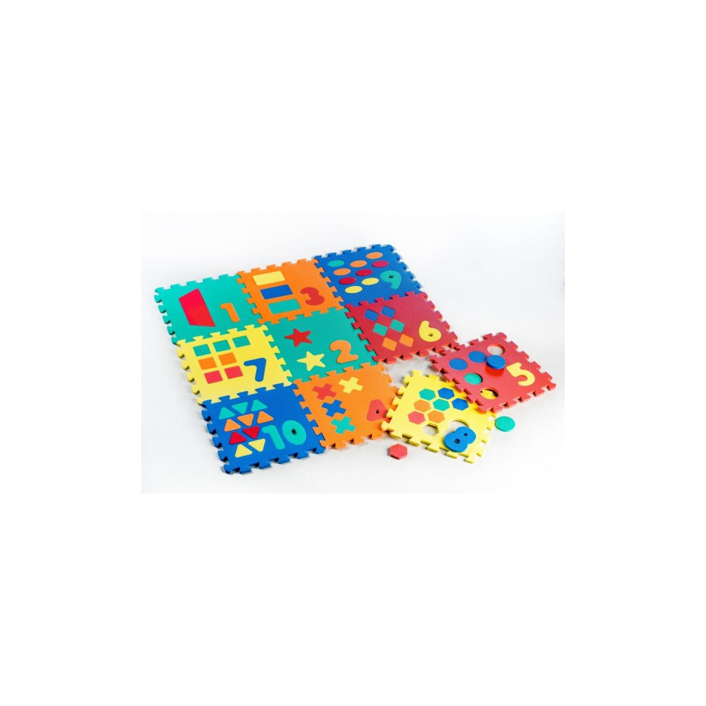 Wiky Pěnové puzzle Počítání Tvary 32x32cm 10ks