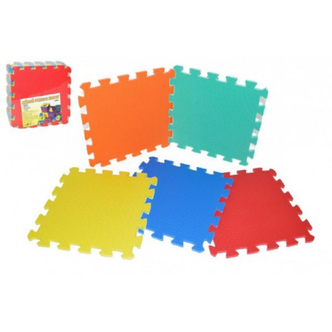 Wiky Pěnové puzzle barevné 32x32cm 10ks