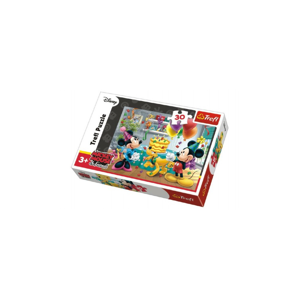 Trefl Puzzle Mickey a Minnie slaví narozeniny Disney 30 dílků