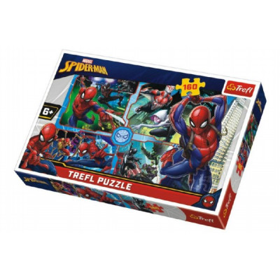 Trefl Puzzle Spiderman zachraňuje Disney koláž 160 dílků