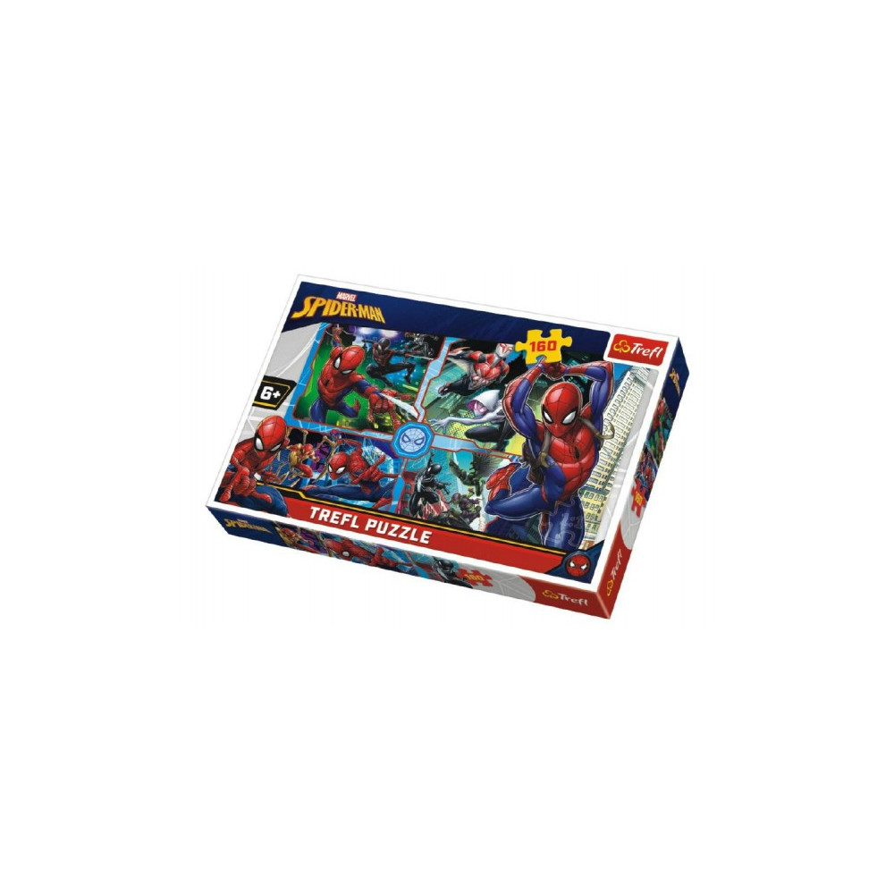 Trefl Puzzle Spiderman zachraňuje Disney koláž 160 dílků