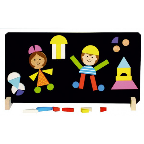 Detoa Magnetické puzzle Děti ~ 3