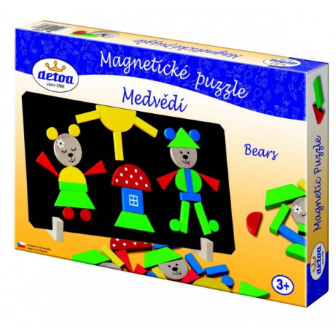 Detoa Magnetické puzzle Medvědi ~ 2