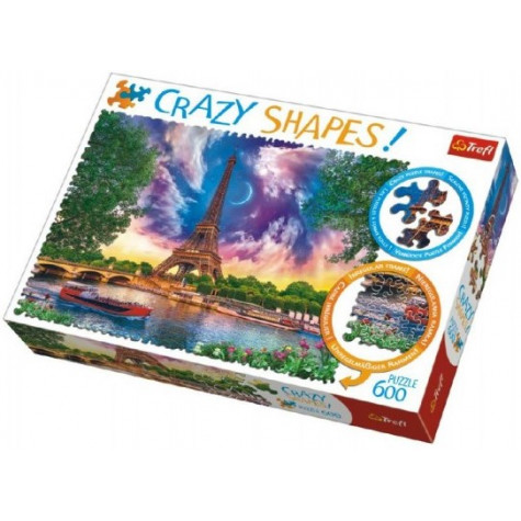Trefl Puzzle Nebe nad Paříží 600 dílků Crazy Shapes