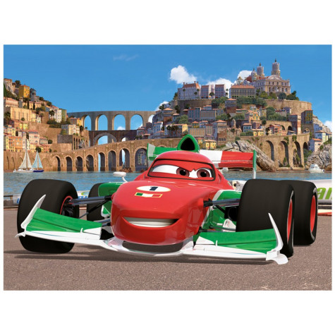 Dino Auta/Cars ve světě dřevěné kostky 12 ks ~ 4