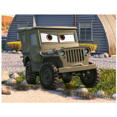 Dino Auta/Cars ve světě dřevěné kostky 12 ks ~ 5