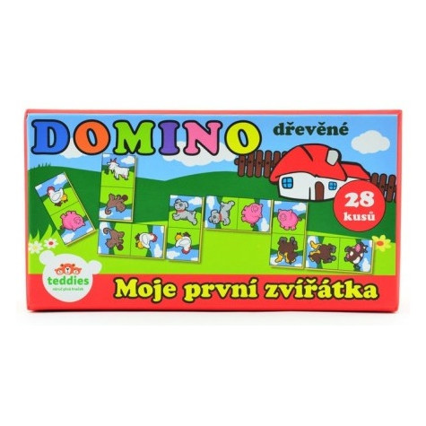 Teddies Domino Moje první zvířátka dřevo 28ks