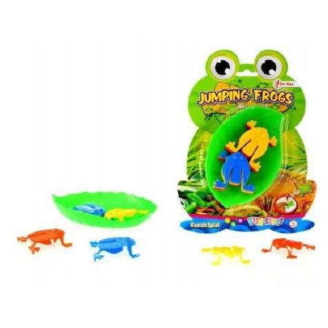 Skákající žáby společenská hra plast na kartě 17x23,5cm