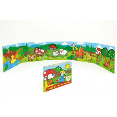 Teddies Knížka Leporelo Moje první zvířátka od 24 měsíců ~ 1