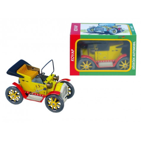 Kovap Dědeček automobil pérový strojek kov 13cm ~ 6