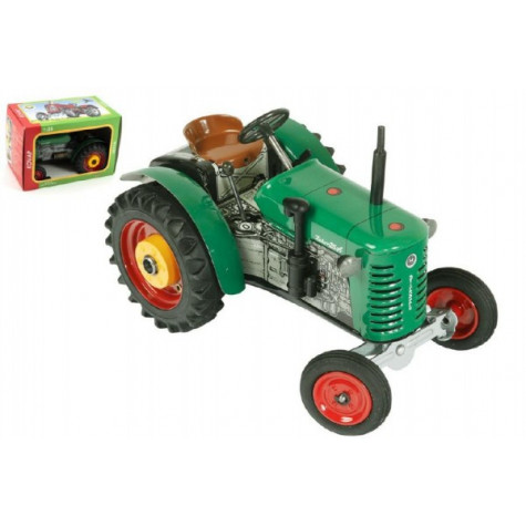 Kovap Traktor Zetor 25A zelený na klíček kov 15cm 1:25