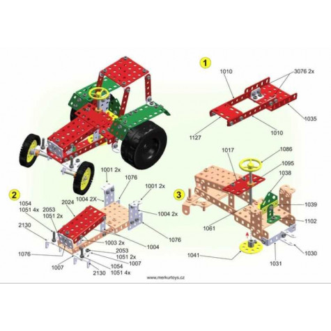 Stavebnice MERKUR Farmer Set 20 modelů 341ks ~ 5