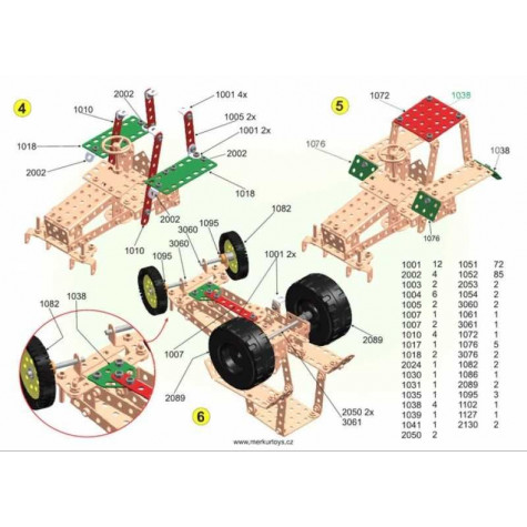 Stavebnice MERKUR Farmer Set 20 modelů 341ks v krabici 36x27x5,5cm