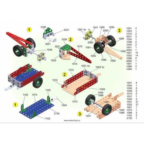 Stavebnice MERKUR Farmer Set 20 modelů 341ks ~ 7
