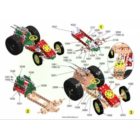 Stavebnice MERKUR Farmer Set 20 modelů 341ks ~ 9