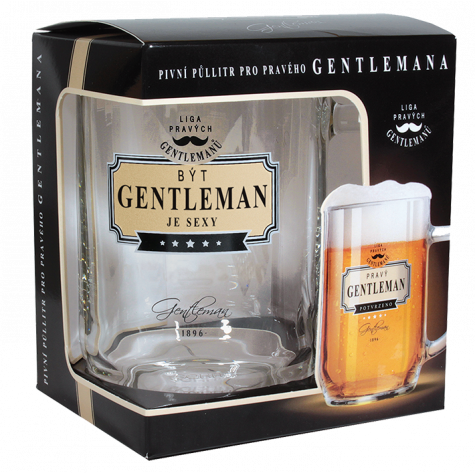 Gentleman Pivní sklenice - Být gentleman je sexy