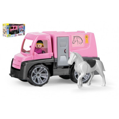 Lena Auto Truxx přeprava koní s figurkami plast 26cm v krabici 39x22x16cm 24m+