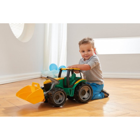 Lena Traktor se lžící plast zeleno-žlutý 65cm ~ 9