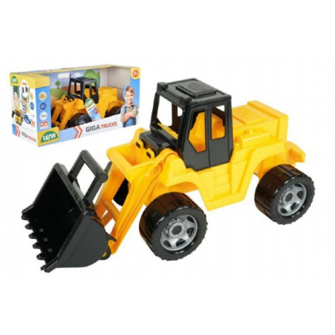 Lena Nakladač žlutočerný Giga Trucks plast 62cm v krabici 70x35x29cm ~ 1