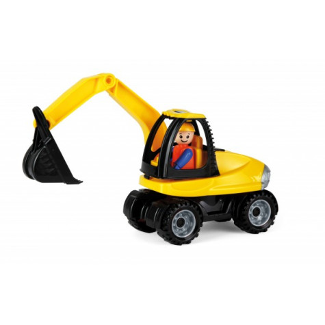 Lena Auto Truckies bagr plast 25cm s figurkou ~ 4