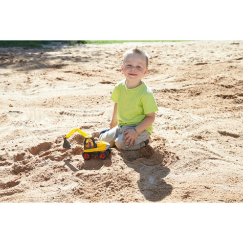 Lena Auto Truckies bagr plast 25cm s figurkou ~ 7