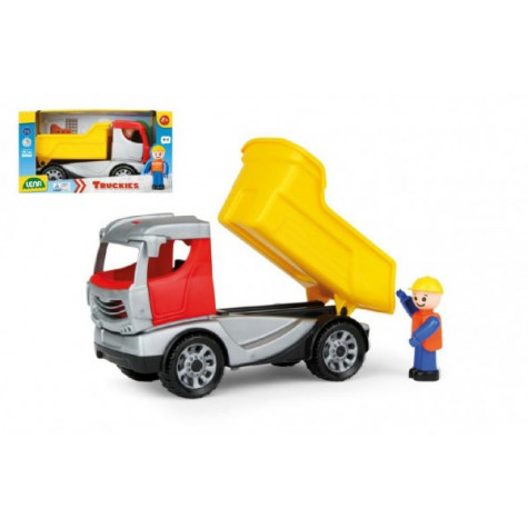 Lena Auto Truckies sklápěč plast 22cm s figurkou v krabici 24m+ ~ 1