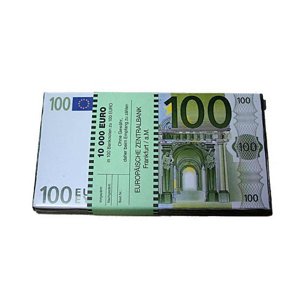 Čokoládová EURO bankovka