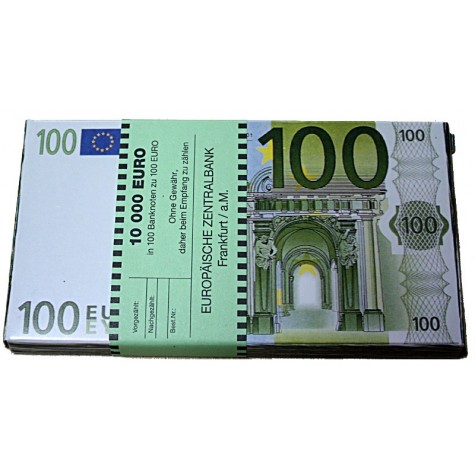 Čokoládová EURO bankovka