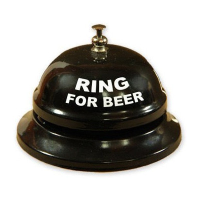 Stolní zvoneček na pivo - černý