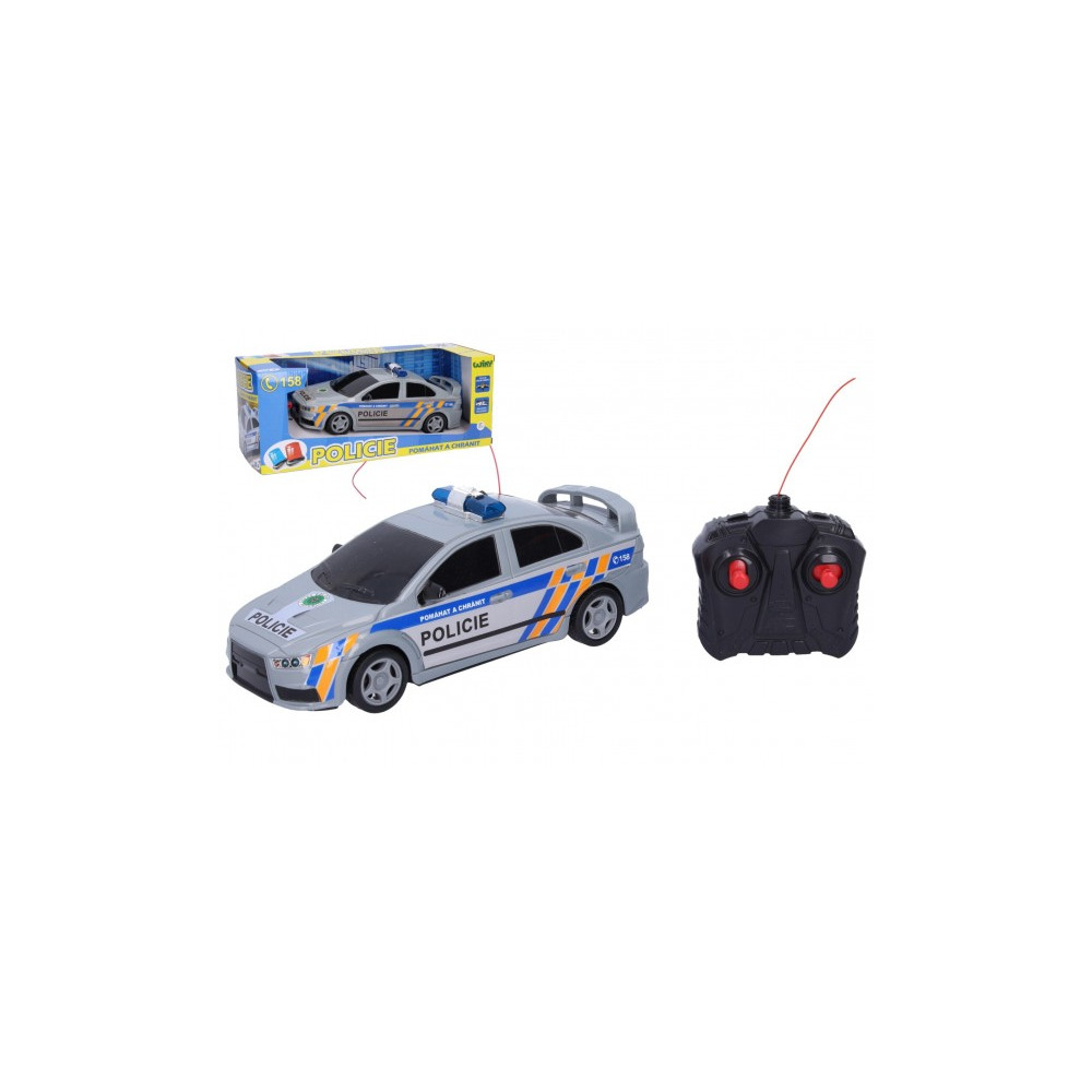 Auto RC Policie ČR plast 23cm 27 MHz na baterie