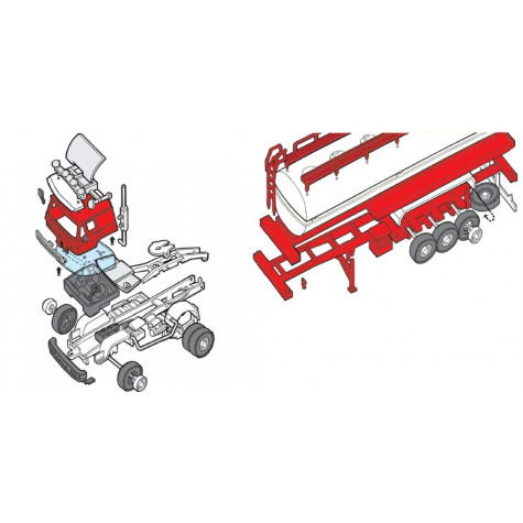 Stavebnice Monti System 08.3 Benzina Liaz 1:48