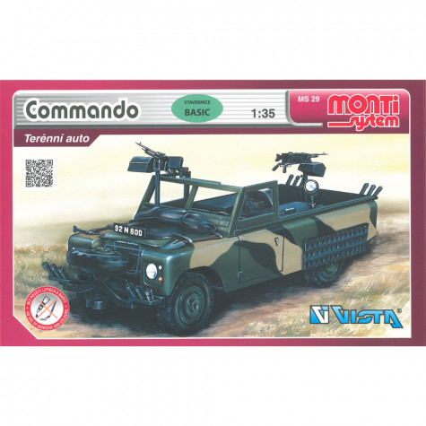 Stavebnice Monti System 29 Commando Land Rover 1:35