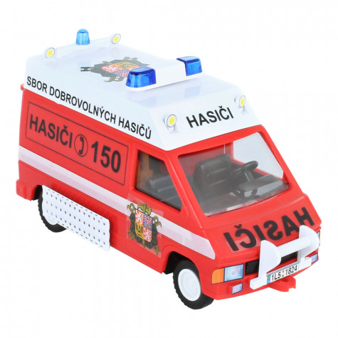 Stavebnice Monti System 45 Fire Brigade-Renault Trafic 1:35