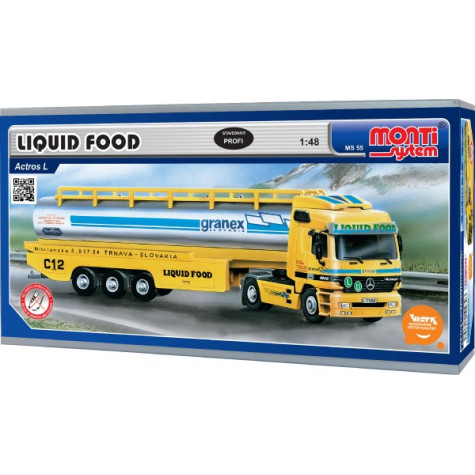Stavebnice Monti System 55 Liguid Food Actros L-MB 1:48