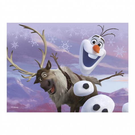 Dino Frozen II/Ledové království II dřevěné kostky 12 ks ~ 3
