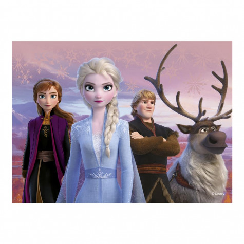 Dino Frozen II/Ledové království II dřevěné kostky 12 ks ~ 4