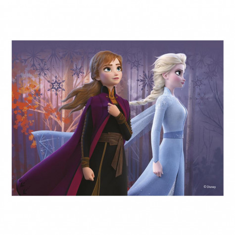 Dino Frozen II/Ledové království II dřevěné kostky 12 ks ~ 7