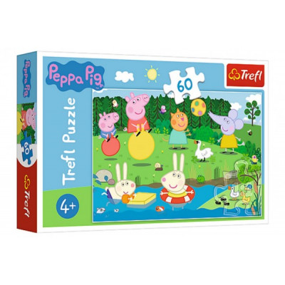 Trefl Puzzle Prasátko Peppa/Peppa Pig Prázdninová zábava 60 dílků