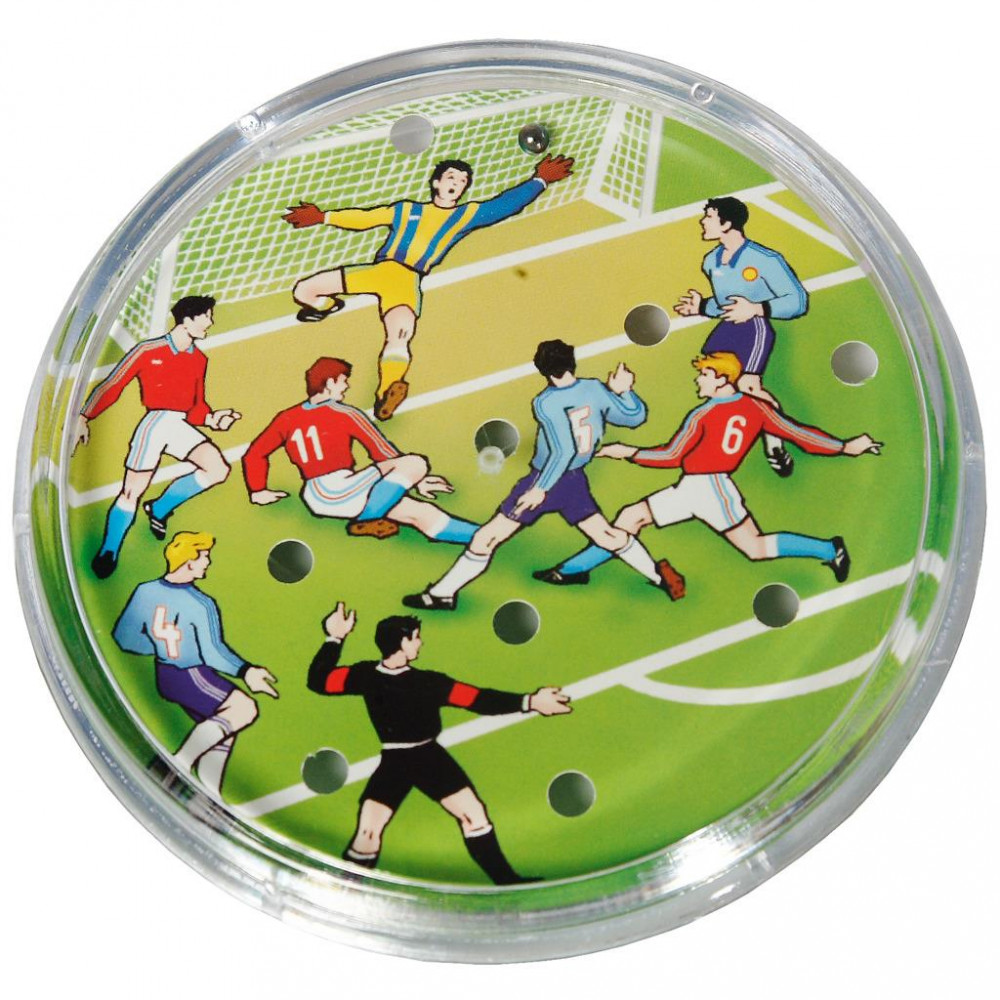 Směr Kopaná/Fotbal hra hlavolam plast průměr 9cm