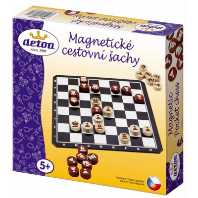 Detoa Magnetické cestovní šachy dřevěné